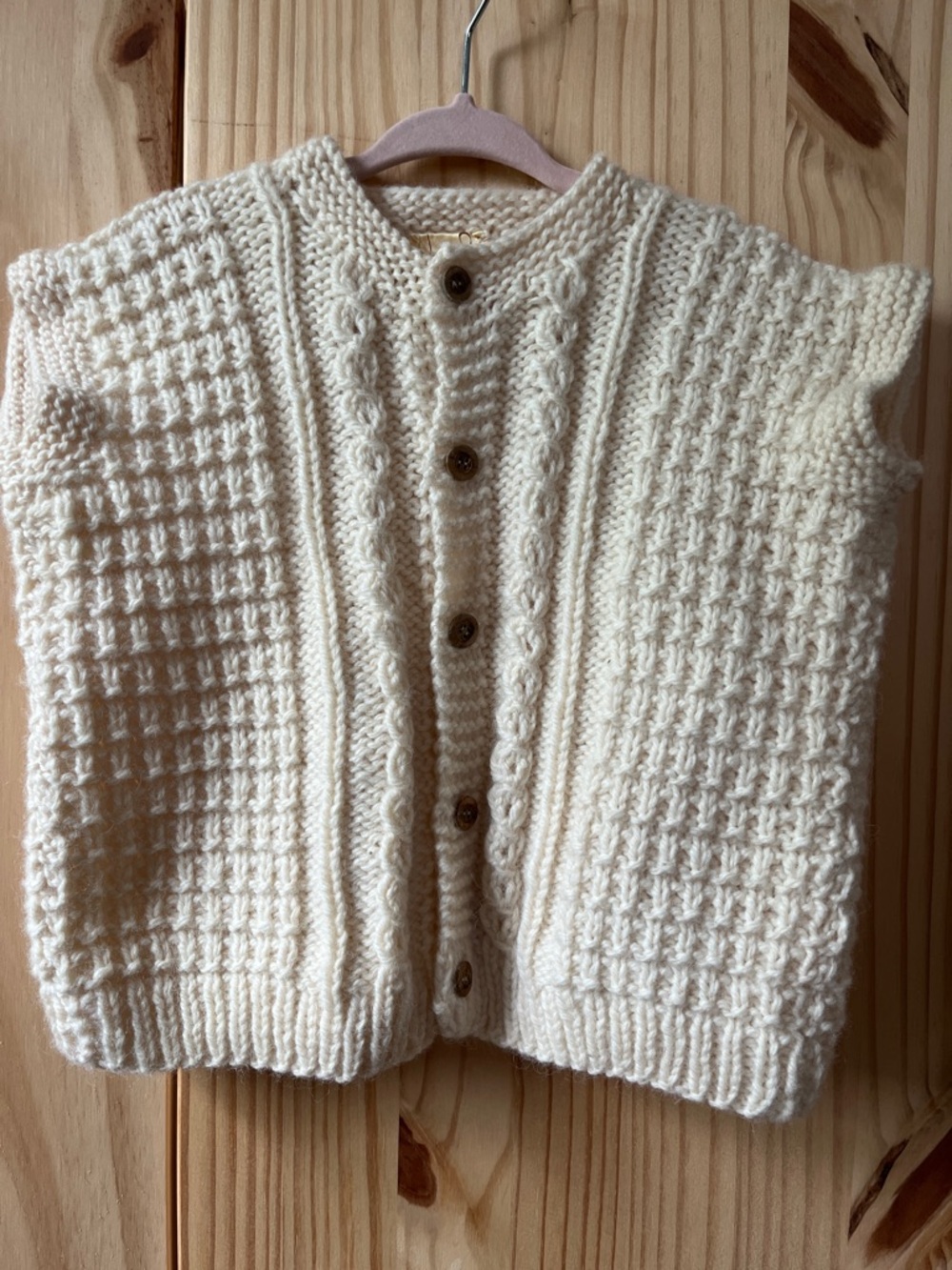 Irish Wool Knit Vest
